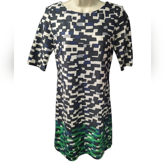 Eliza J Abstract Shift Dress Sz 0 - Picture 1 of 11
